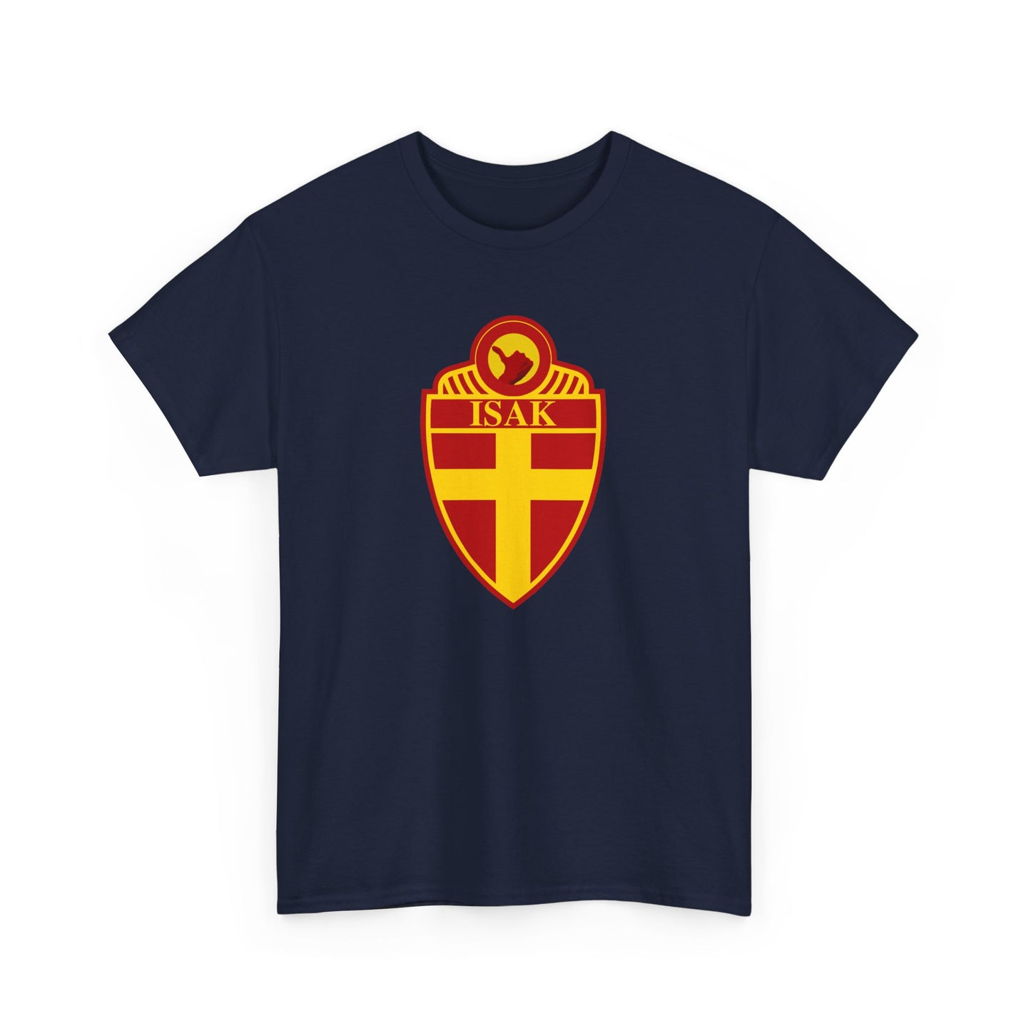 Stylish Unisex Heavy Cotton Tee with ISAK Emblem - Perfect for Casual Wear, Gifts, Sports Events, and Celebrations