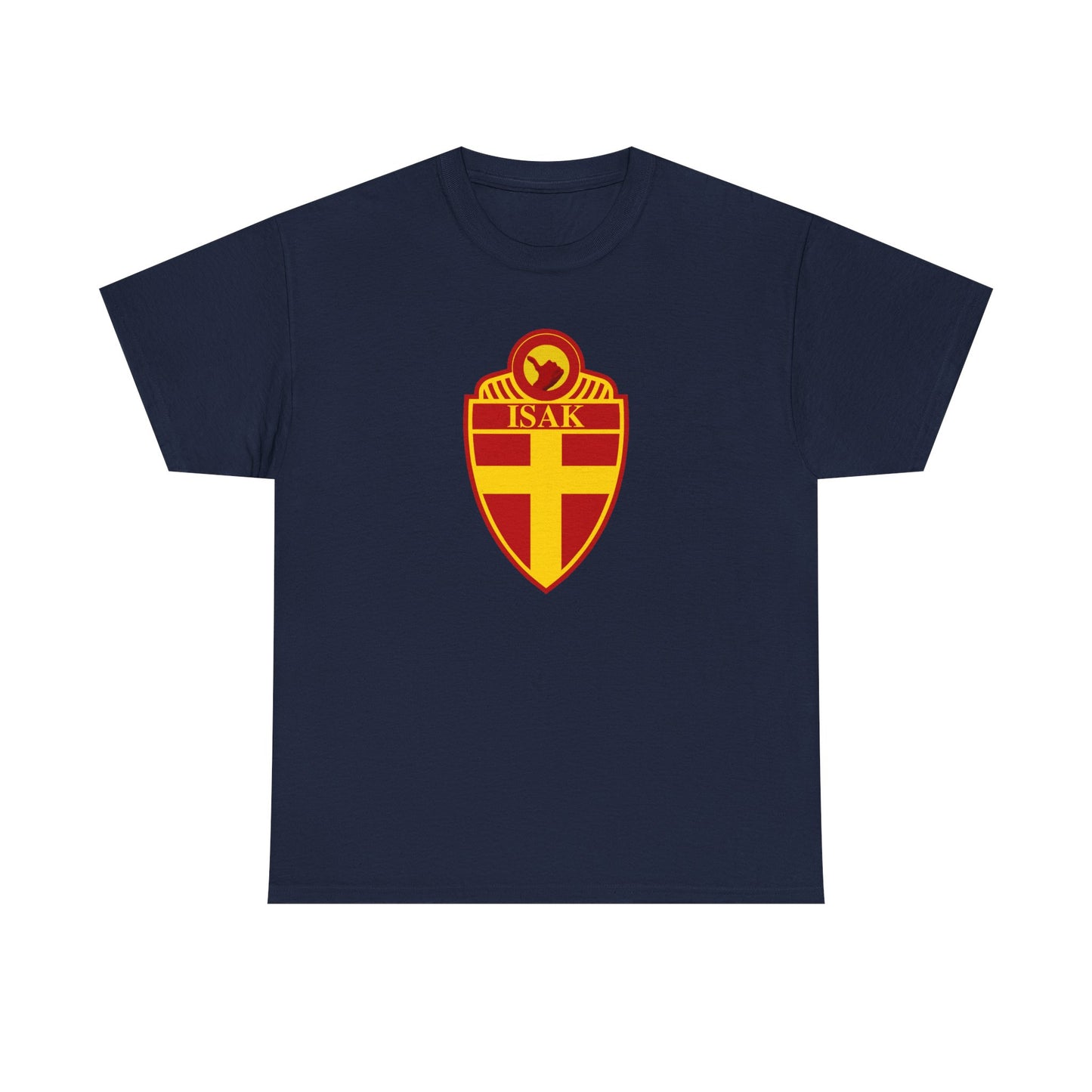 Stylish Unisex Heavy Cotton Tee with ISAK Emblem - Perfect for Casual Wear, Gifts, Sports Events, and Celebrations