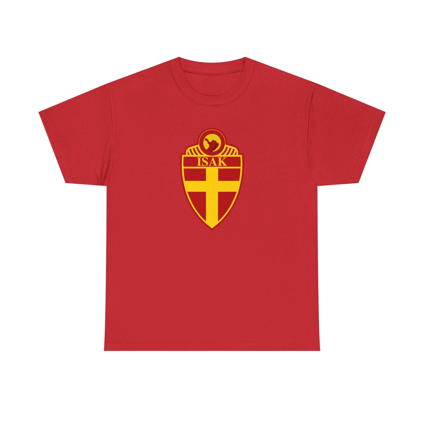 Stylish Unisex Heavy Cotton Tee with ISAK Emblem - Perfect for Casual Wear, Gifts, Sports Events, and Celebrations