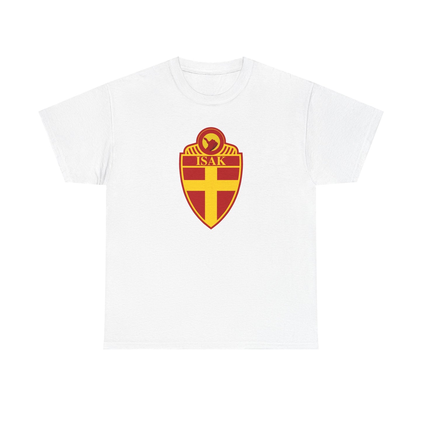 Stylish Unisex Heavy Cotton Tee with ISAK Emblem - Perfect for Casual Wear, Gifts, Sports Events, and Celebrations
