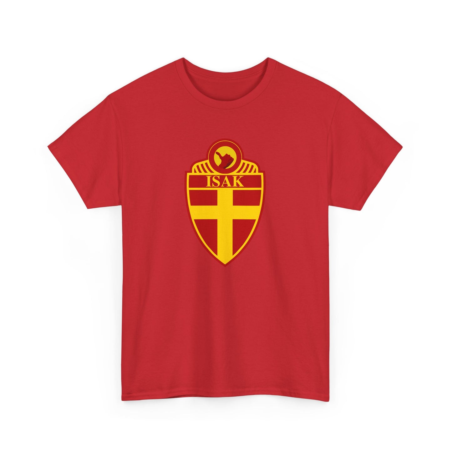 Stylish Unisex Heavy Cotton Tee with ISAK Emblem - Perfect for Casual Wear, Gifts, Sports Events, and Celebrations