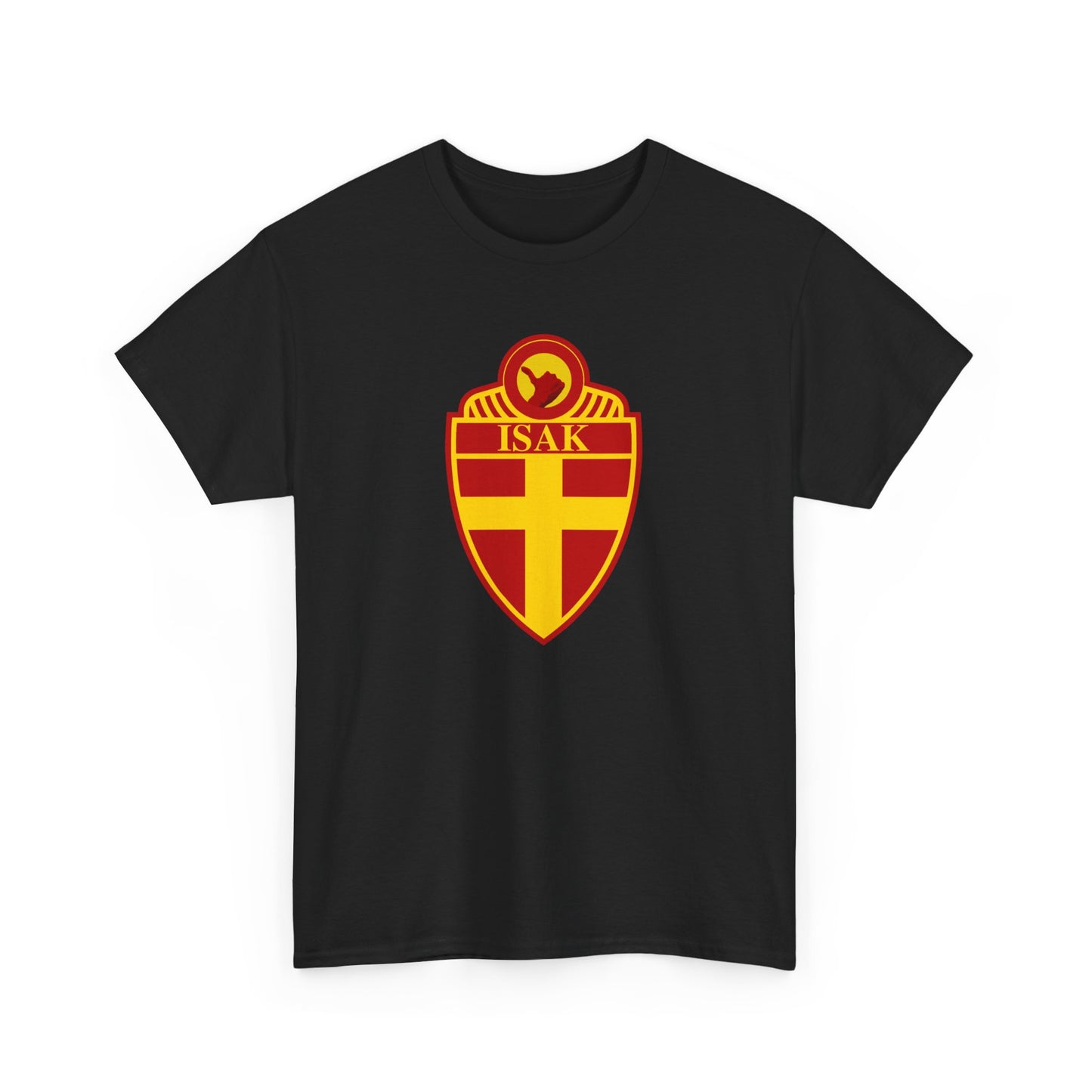 Stylish Unisex Heavy Cotton Tee with ISAK Emblem - Perfect for Casual Wear, Gifts, Sports Events, and Celebrations