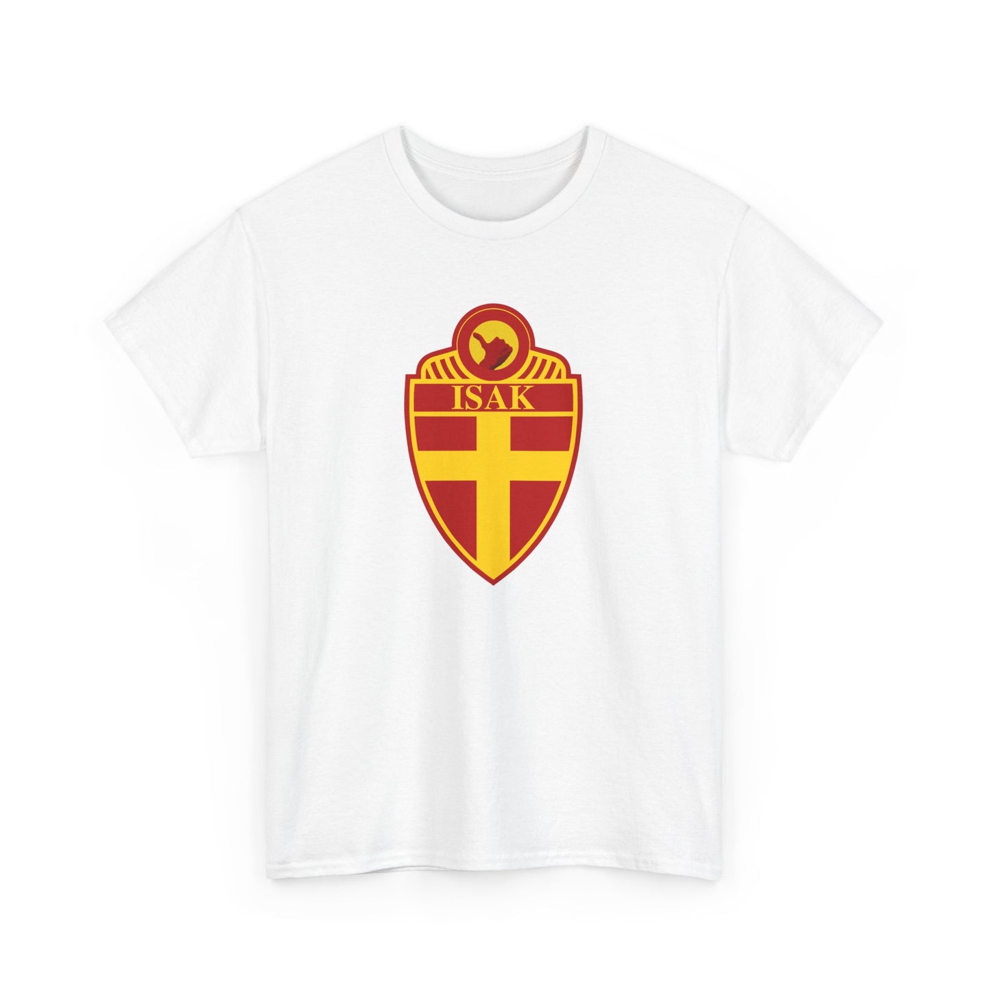 Stylish Unisex Heavy Cotton Tee with ISAK Emblem - Perfect for Casual Wear, Gifts, Sports Events, and Celebrations