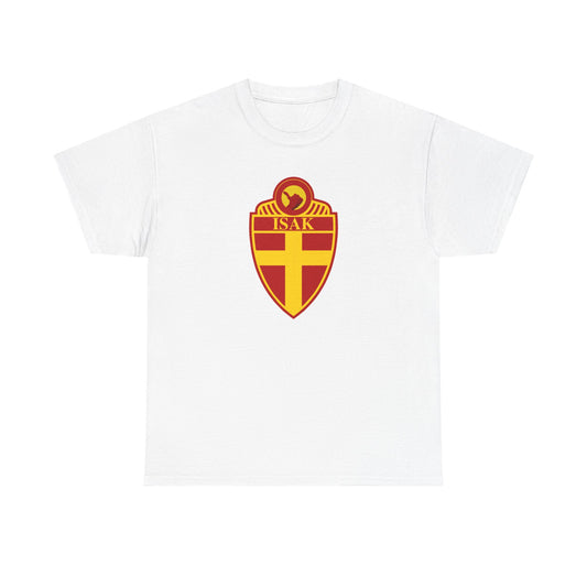 Stylish Unisex Heavy Cotton Tee with ISAK Emblem - Perfect for Casual Wear, Gifts, Sports Events, and Celebrations
